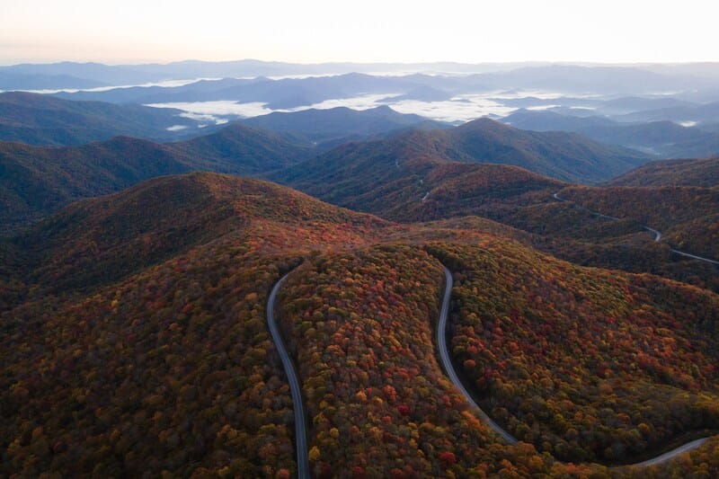 cherohala skyway near spring creek ranch