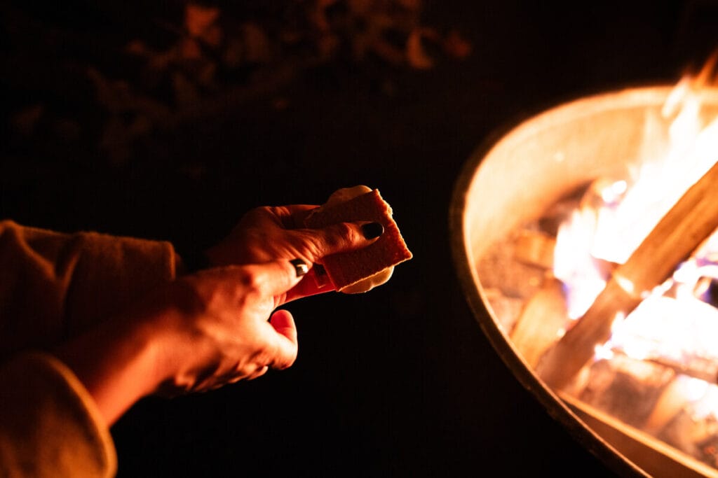 Roasting Marshmallows at Terramor Outdoor Resort