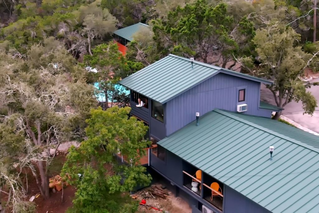 The Bygone Texas Hill Country Hotel Aerial