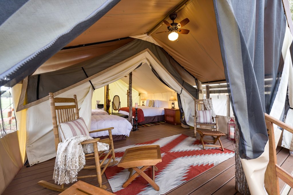 deluxe safari tents, glamping tents, Westgate river ranch