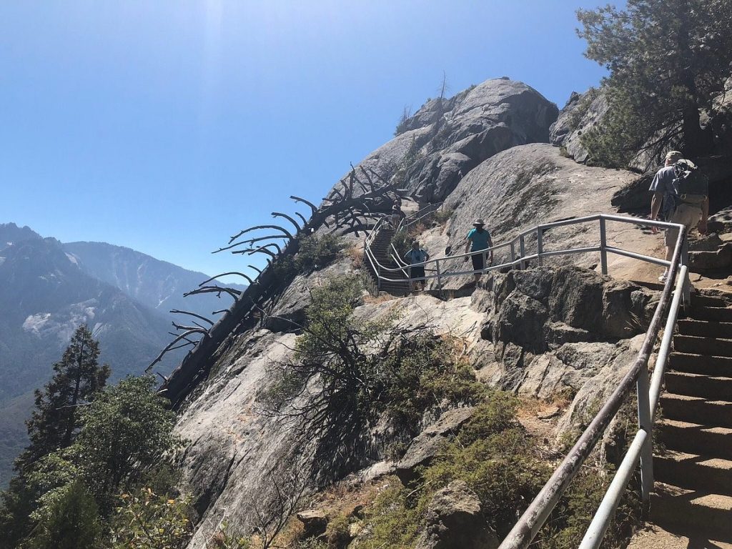 hiking in sequoia and kings canyon in sierra nevada mountains