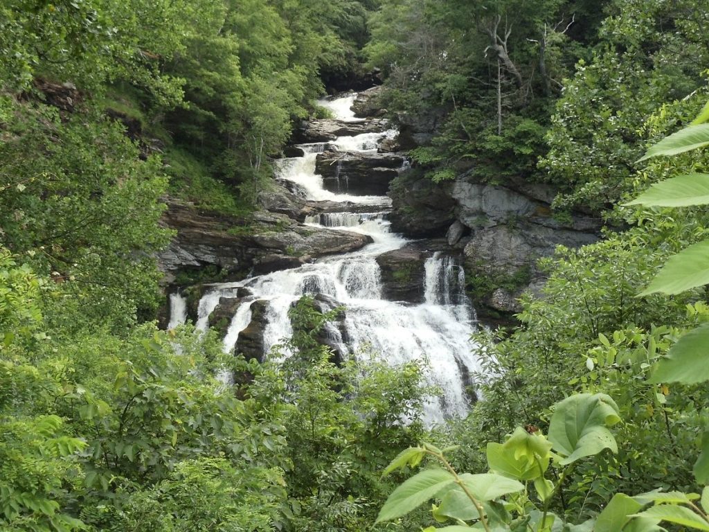 nantahala national forest waterfall