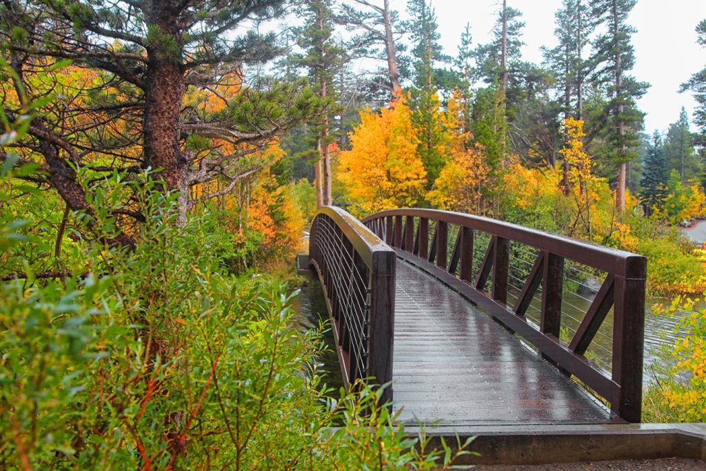 family trip in the fall at Mammoth Mountain, California