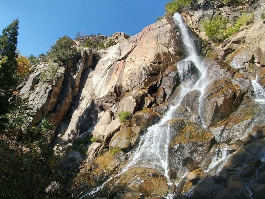 waterfall in sequoia/kings canyon