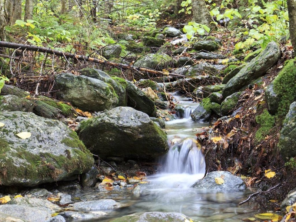 creek on mount mansfield