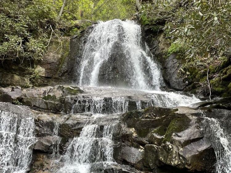 waterfall at great smoky mountains national park