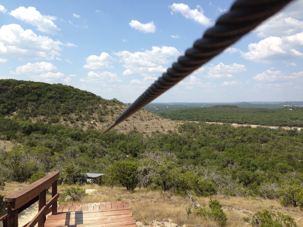 ziplining view