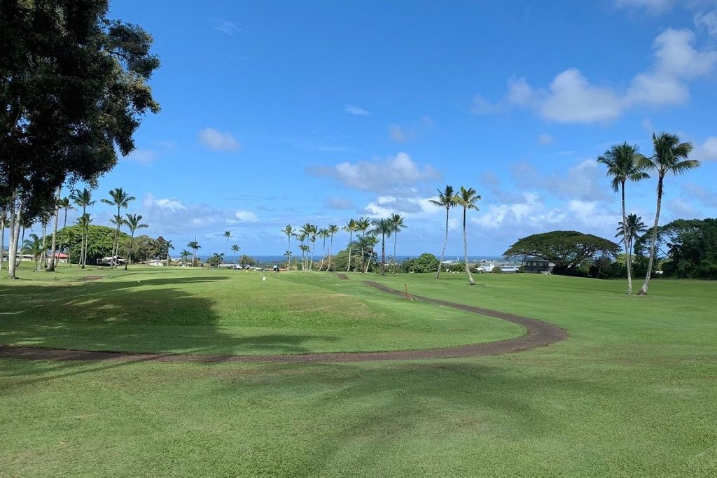 course area; hawaii big island golf courses