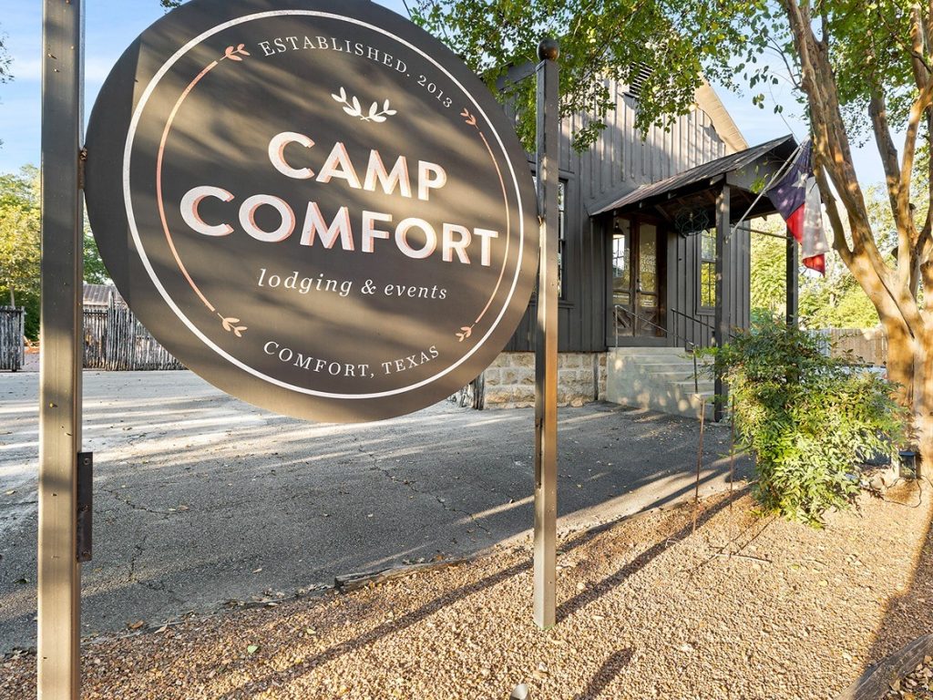 camp comfort sign