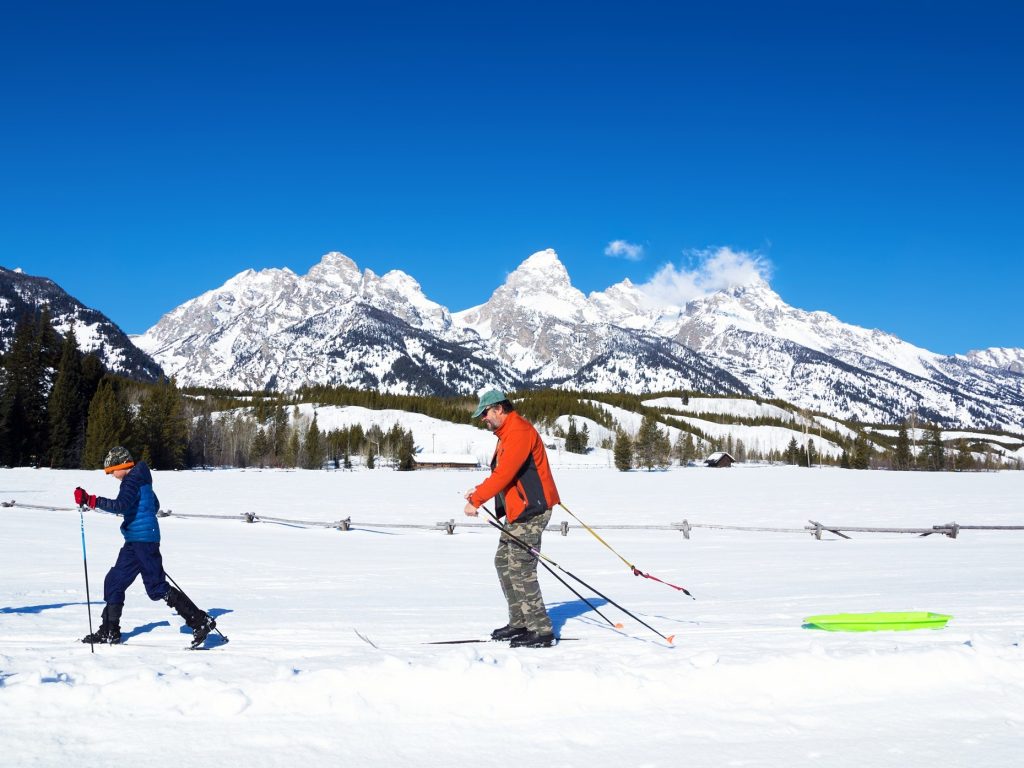 cross country skiing in grand teton