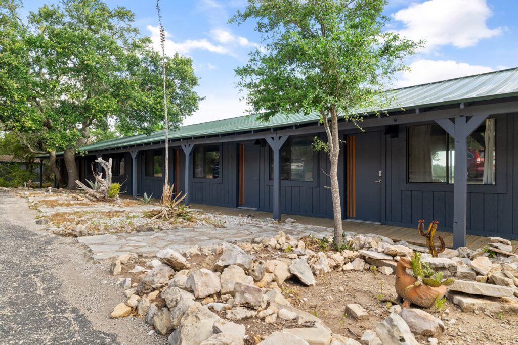 The Bygone exterior, wimberley wedding venues