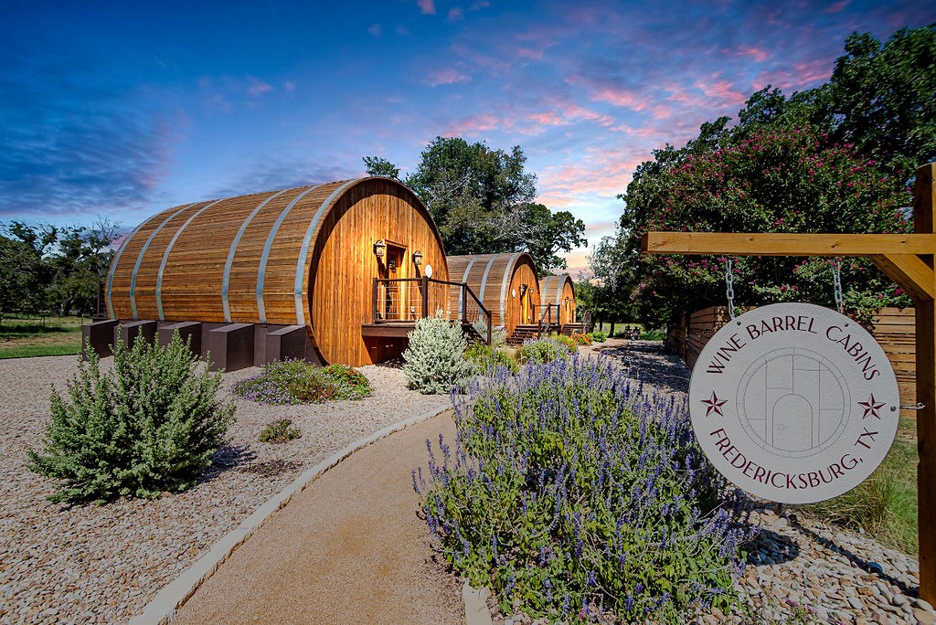 Wine Barrel Cabin Rentals in Texas