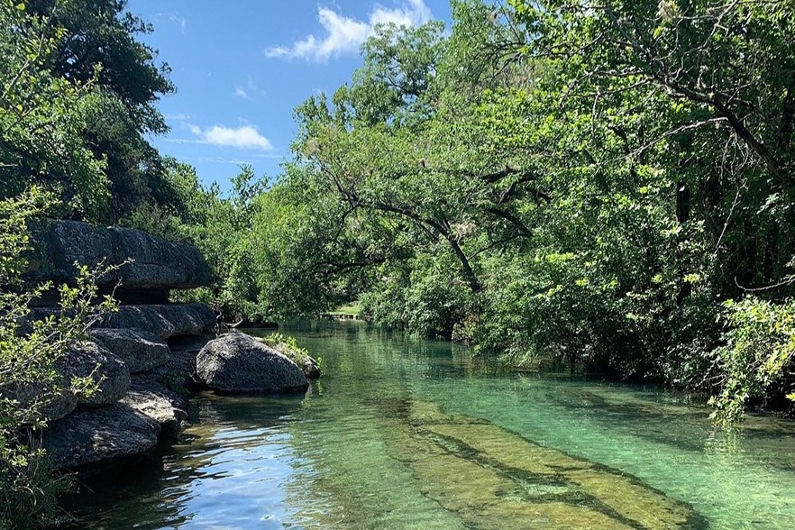 crystal-clear water