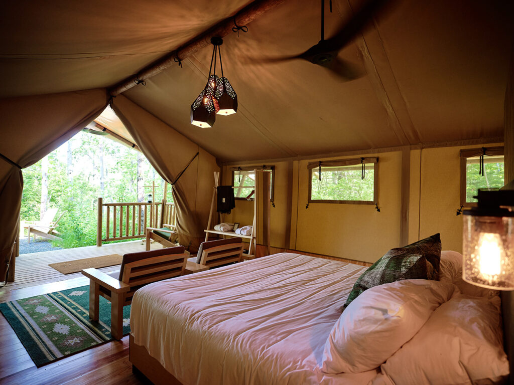 hemlock tent interior