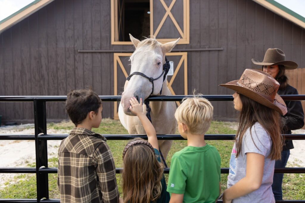 best weekend getaways, horse and children 