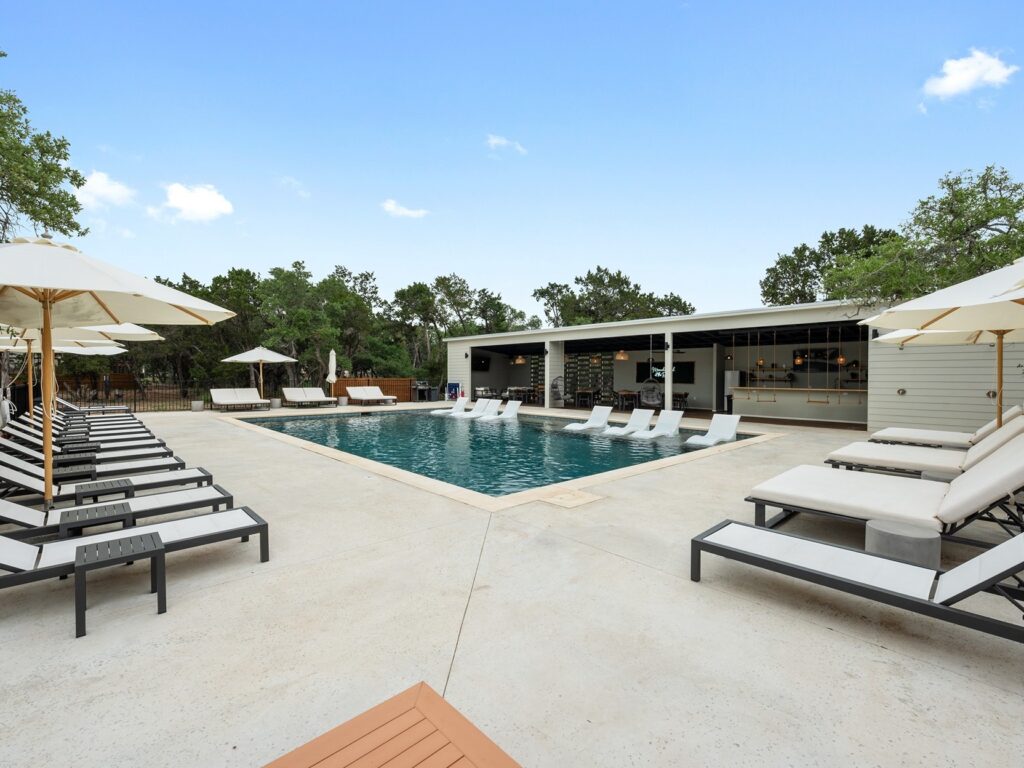 the cedars ranch pool area; where is texas hill country