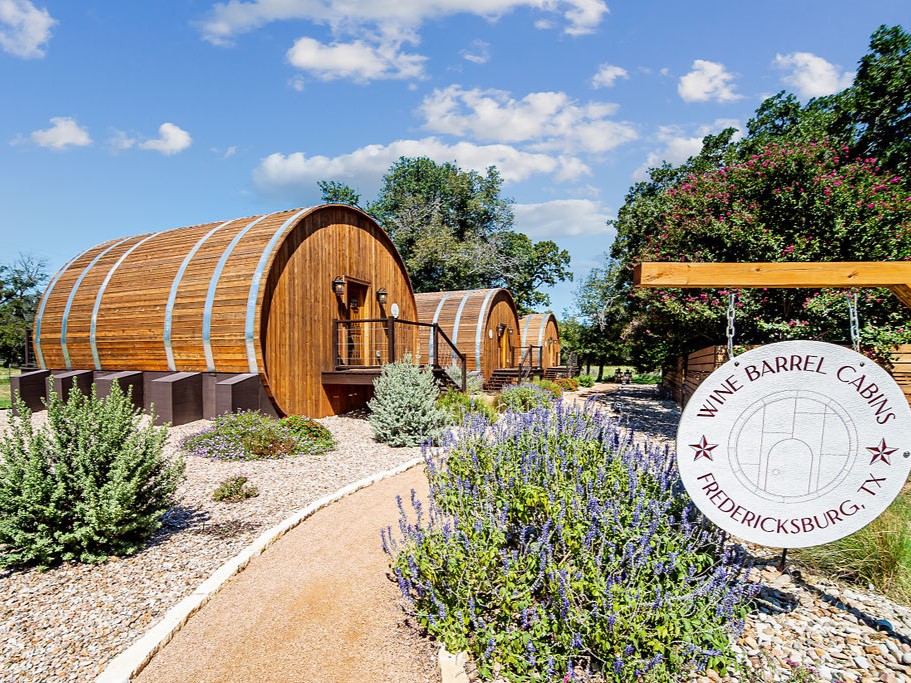 wine barrel; where is texas hill country