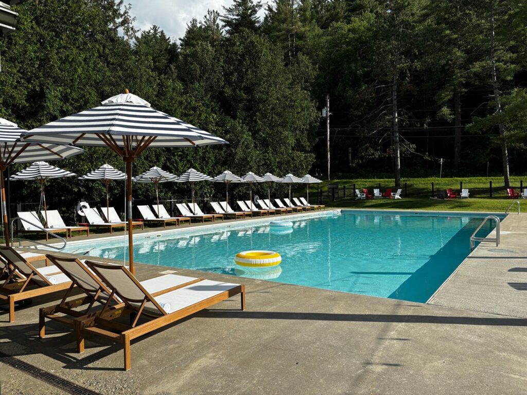 outbound stowe pool; best hotels in vermont