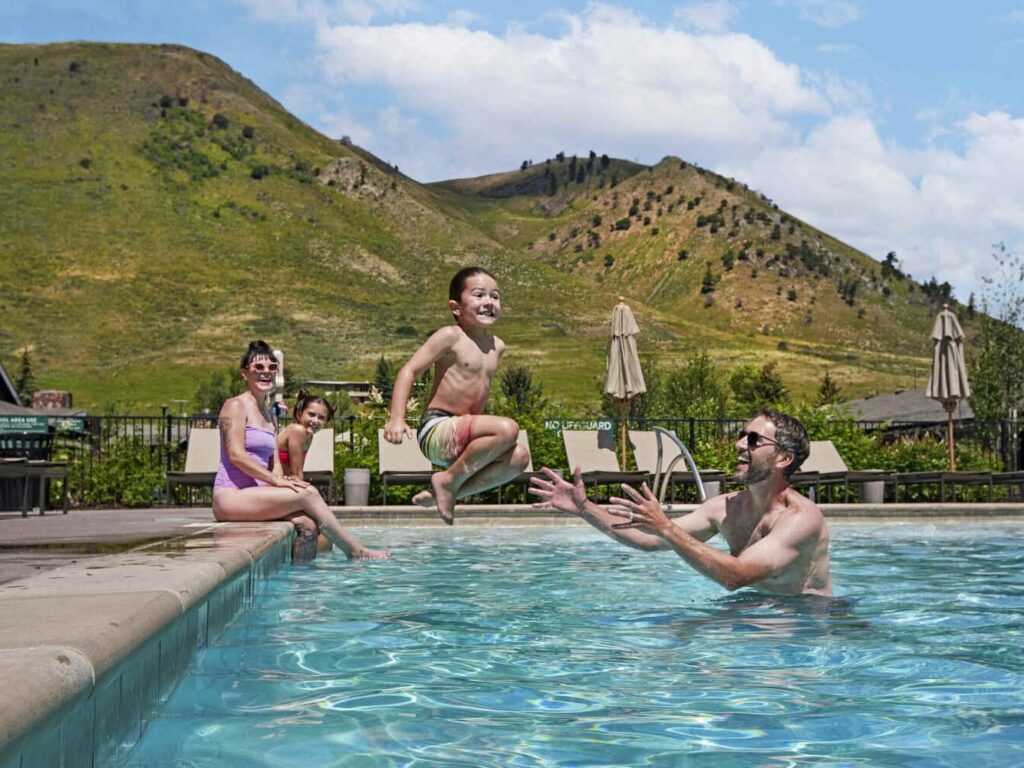 virginian lodge pool; jackson hole summer resorts