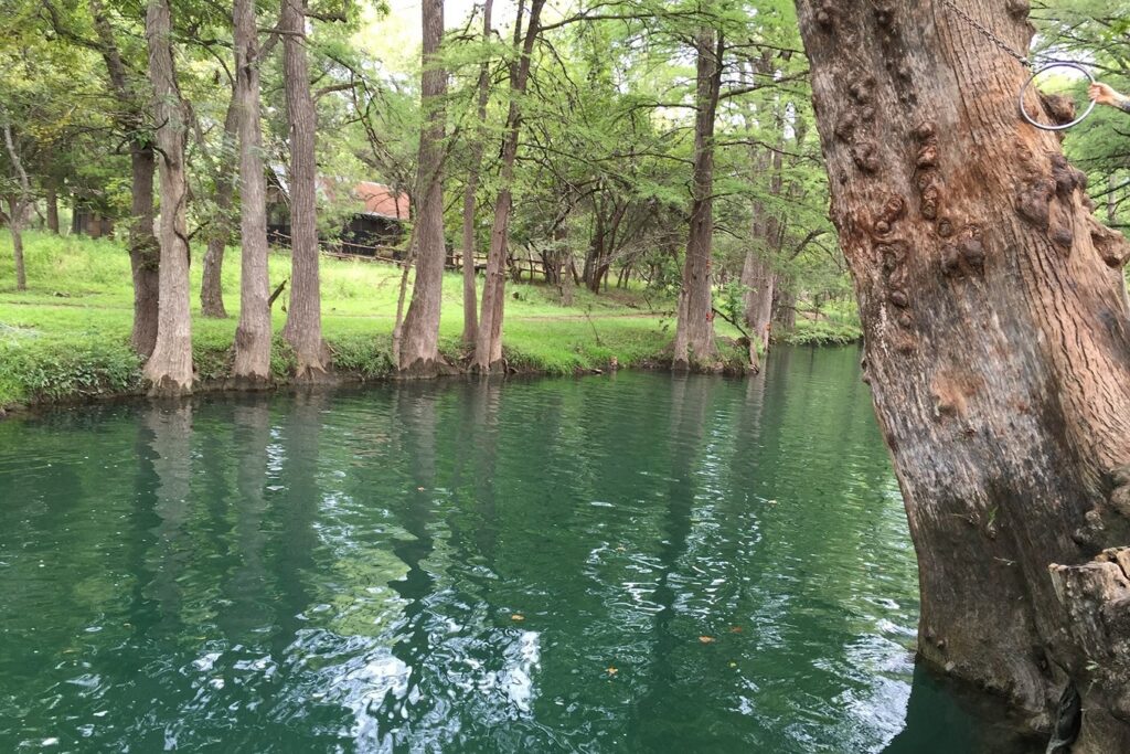 Blue Hole Regional Park, swimming holes near fredericksburg tx