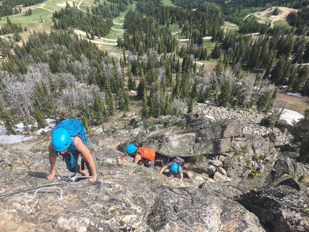 rock climbing at jackson hole