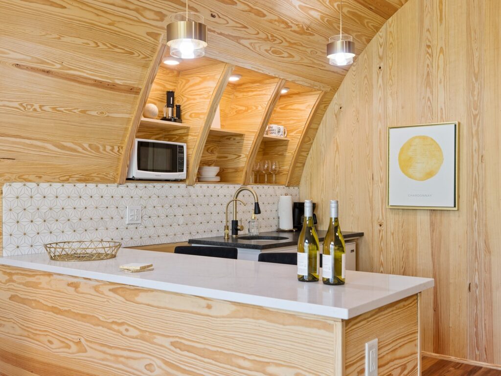 wine barrel cabin: chardonnay